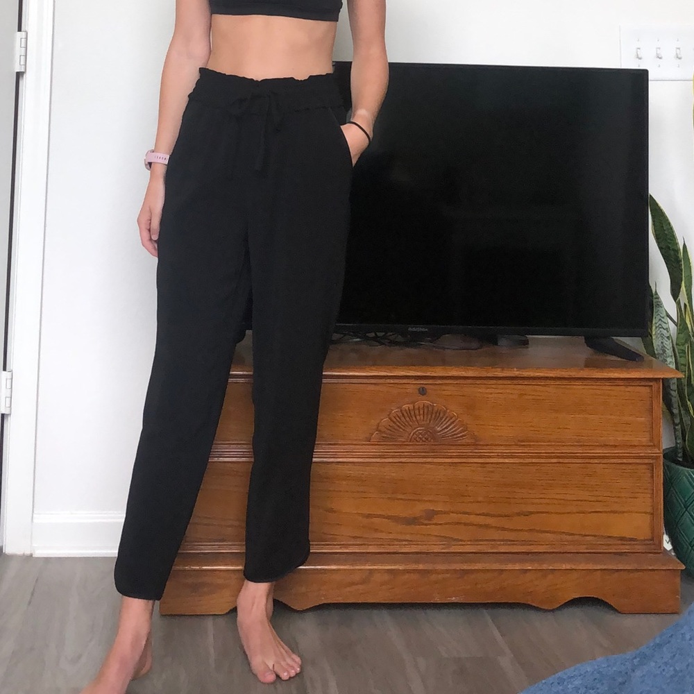 ZARA trf black joggers XS
